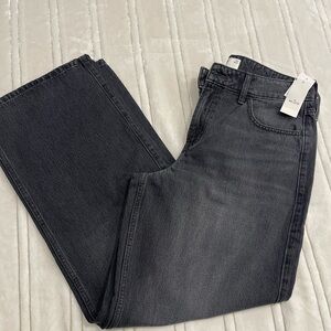 Hollister Women's Dark Gray Flare Jeans